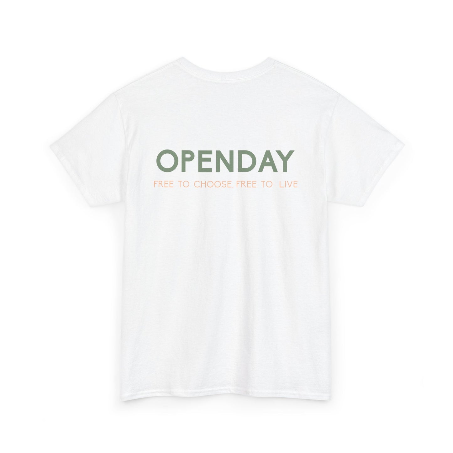 Openday - Free To Choose, Free To Live - Heavy Cotton Tee