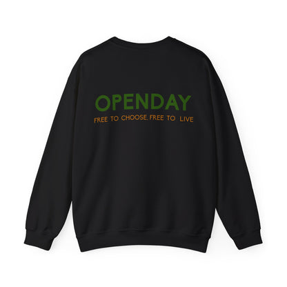 Openday - Free To Choose, Free To Live - Unisex Heavy Blend™ Crewneck Sweatshirt