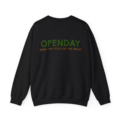 Openday - Break The Cycle, Live The Dream - Unisex Heavy Blend™ Crewneck Sweatshirt