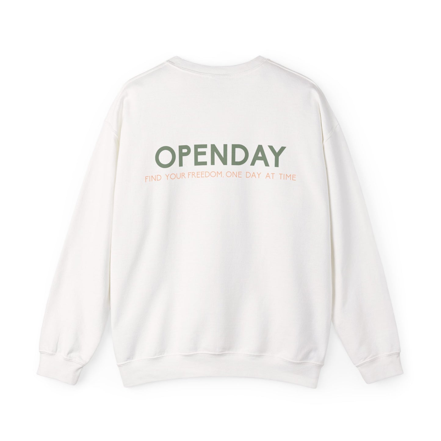 Openday - Find Your Freedom, One Day At Time - Unisex Heavy Blend™ Crewneck Sweatshirt
