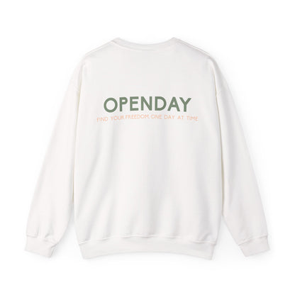 Openday - Find Your Freedom, One Day At Time - Unisex Heavy Blend™ Crewneck Sweatshirt