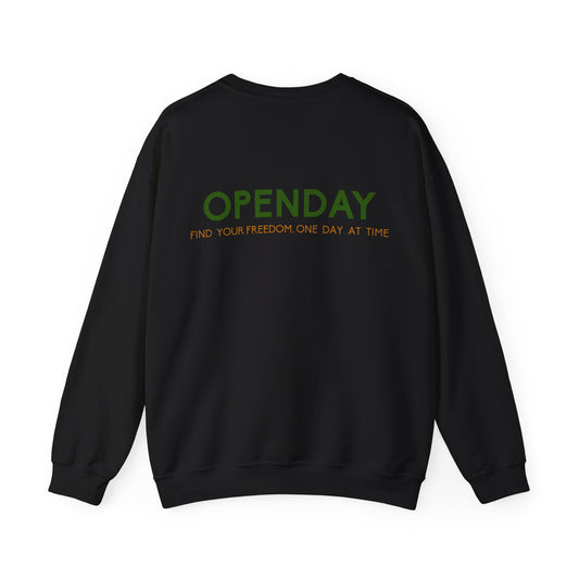 Openday - Find Your Freedom, One Day At Time - Unisex Heavy Blend™ Crewneck Sweatshirt