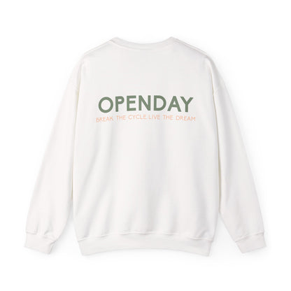 Openday - Break The Cycle, Live The Dream - Unisex Heavy Blend™ Crewneck Sweatshirt