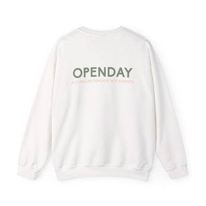 Openday - Accumulate Remorse Not Regrets - Unisex Heavy Blend™ Crewneck Sweatshirt
