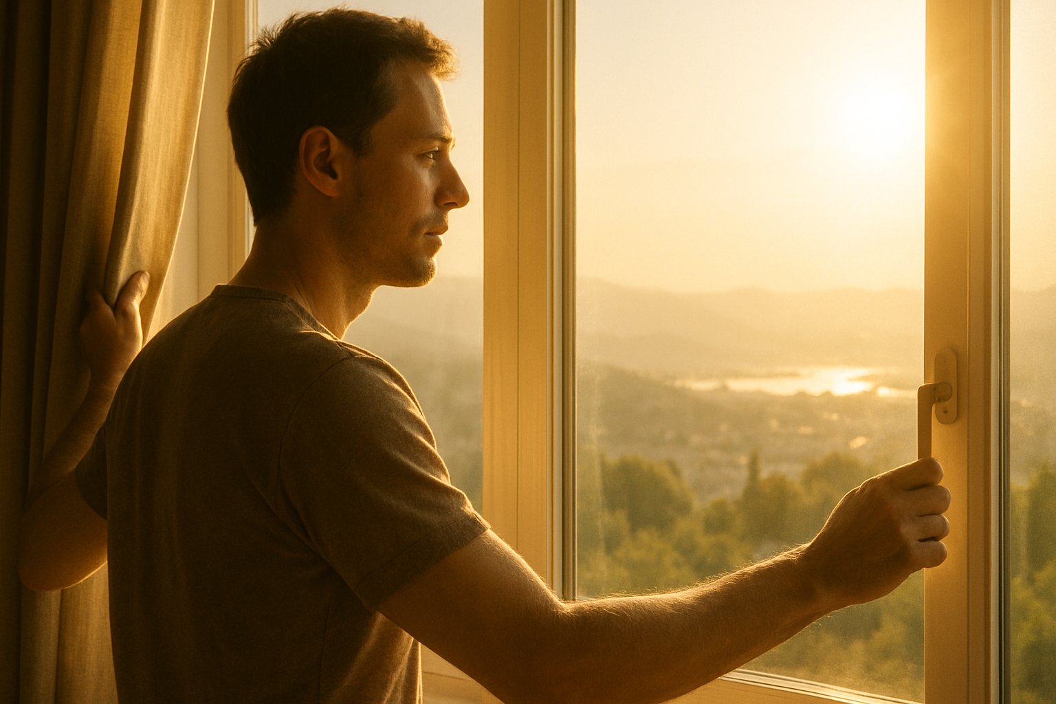fai meno sorridente, poi oltre alla luce mi piacerebbe un po' di panorama